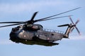 German Army Sikorsky CH-53 Stallion transport helicopter in flight over Fliegerhorst Jagel, Germany - June 13, 2019