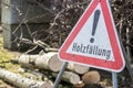 German Attention wood precipitation in spring