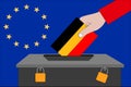 German ballot box for the European elections