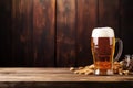 German Beerfest themed background large copy space - stock picture backdrop Royalty Free Stock Photo