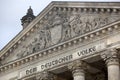 Front facade German Bundestag in Berlin Royalty Free Stock Photo