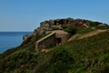 German Bunker - Petit Port in Jersey Royalty Free Stock Photo