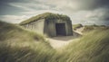 German bunker from world war 2 along the coastline of Denmark