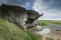 German bunkers and artillery in Normandy,France Royalty Free Stock Photo