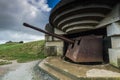 German bunkers and artillery in Normandy,France Royalty Free Stock Photo