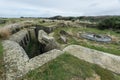 German bunkers of Longues sur Mer. Normandy, France Royalty Free Stock Photo