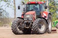 German case puma cvx 150 tractor drives on track