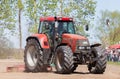 German case puma cvx 150 tractor drives on track