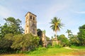 Catholic Bell Tower in Kolonia Municipality, Pohnpei, Micronesia. Royalty Free Stock Photo