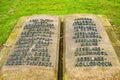 German cemetery friedhof in flanders fields menen belgium Royalty Free Stock Photo