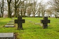 German cemetery friedhof in flanders fields menen belgium Royalty Free Stock Photo
