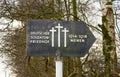 German cemetery friedhof in flanders fields menen belgium Royalty Free Stock Photo