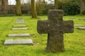 German cemetery friedhof in flanders fields menen belgium Royalty Free Stock Photo