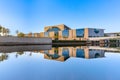 german chancellery building at river Spree with reflection in early morning Royalty Free Stock Photo