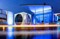 German Chancellery at night, Berlin Royalty Free Stock Photo