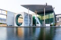 German Chancellery in sunset, Berlin