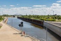 German channel near magdeburg from mittelland canal to Rothensee