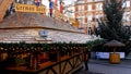 German Christmas Market Mulled Wine Gluehwein Stall in Birmingham