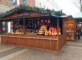 German Christmas market in Northampton, UK.