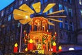 German Christmas pyramid with figures inside Royalty Free Stock Photo