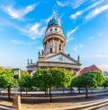 The German Church or the New Church on the Gendarmenmarkt, Berlin, Germany Royalty Free Stock Photo