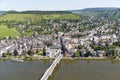 German city Traben Trarbach along the river Moselle Royalty Free Stock Photo