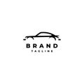 Classy Sports Car Silhouette Logo