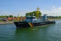 The German coast guard vessel the Seeadler is responsible for fisheries protection