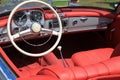 German convertible sports car cabin interior Royalty Free Stock Photo