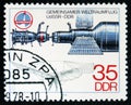 German cosmonaut O. Lilienthal, flight of the joint crew USSR - DDR in space, series, circa 1978