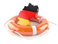 German country with life buoy
