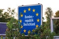 German country sign on an highway
