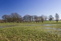 German countryside landscape in winter, Issum, Germany Royalty Free Stock Photo