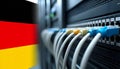 German Data Center Infrastructure Royalty Free Stock Photo