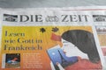 GERMAN DAILY DIE ZEIT PAPER Royalty Free Stock Photo