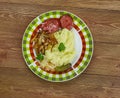 German dish Himmel und Erde Royalty Free Stock Photo