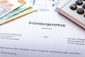 German divorce settlement contract