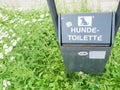 German dog toilet Royalty Free Stock Photo