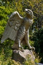 German eagle in the gardens of the castle Shrewsbury Shropshire September 2020 Royalty Free Stock Photo