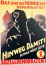 German 1930 Election Poster Royalty Free Stock Photo