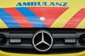 German emergency vehicle, close-up Royalty Free Stock Photo