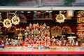 German Erzgebirge gifts for sale at the Braunschweig Christmas market in Lower Saxony, Germany. Royalty Free Stock Photo