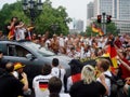 German fans Royalty Free Stock Photo