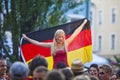 German fans at public viewing Royalty Free Stock Photo