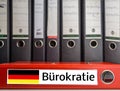 German File bureaucracy Royalty Free Stock Photo