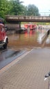 Firefighters during a flood Royalty Free Stock Photo