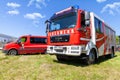 German fire engine from fire department Royalty Free Stock Photo