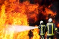 German firefighters Royalty Free Stock Photo