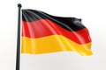 German Flag Against A White Background Royalty Free Stock Photo