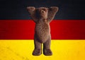 German flag buddy bear Royalty Free Stock Photo